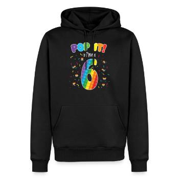 Pop It I am 6 years old 6th Birthday Fidget - Männer Premium Bio Hoodie - Schwarz - Vorne - Nico (187cm)