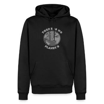 Nachhaltigkeit - Männer Premium Bio Hoodie - Schwarz - Vorne - Nico (187cm)