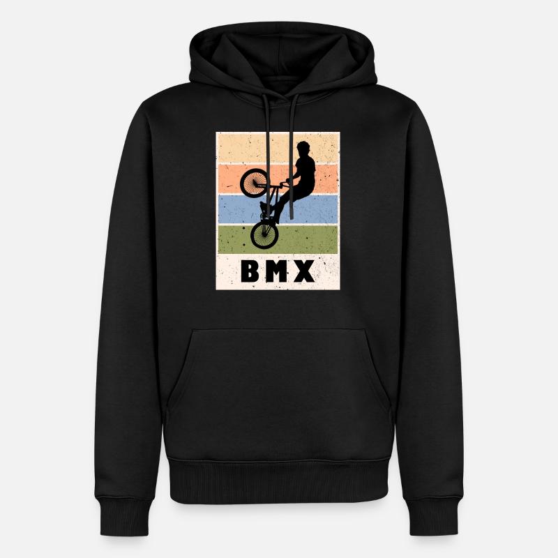 BMX - Männer Premium Bio Hoodie - Schwarz