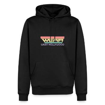 Portez des vêtements West Hollywood avec Vintage Rainbow - Sweat à capuche Premium bio Homme - noir - Devant - Nico (187cm)