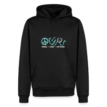 Nurse Nurse Nurse - Men’s Premium Organic Hoodie - black - Front - Nico (187cm)
