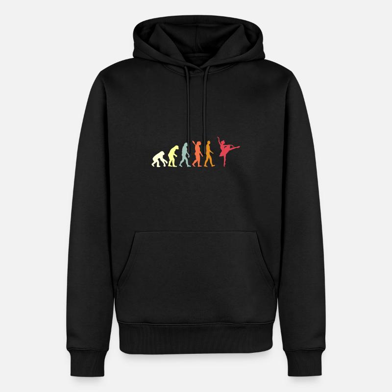 Ballett Evolution - Männer Premium Bio Hoodie - Schwarz
