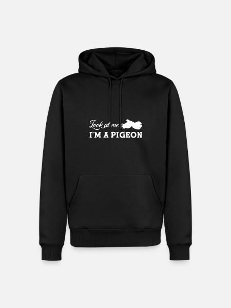 Dove - Men’s Premium Organic Hoodie - black