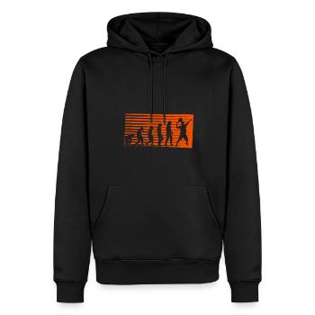Padel Evolution Plattform Tennis Paddleball Padel - Männer Premium Bio Hoodie - Schwarz - Vorne - Nico (187cm)