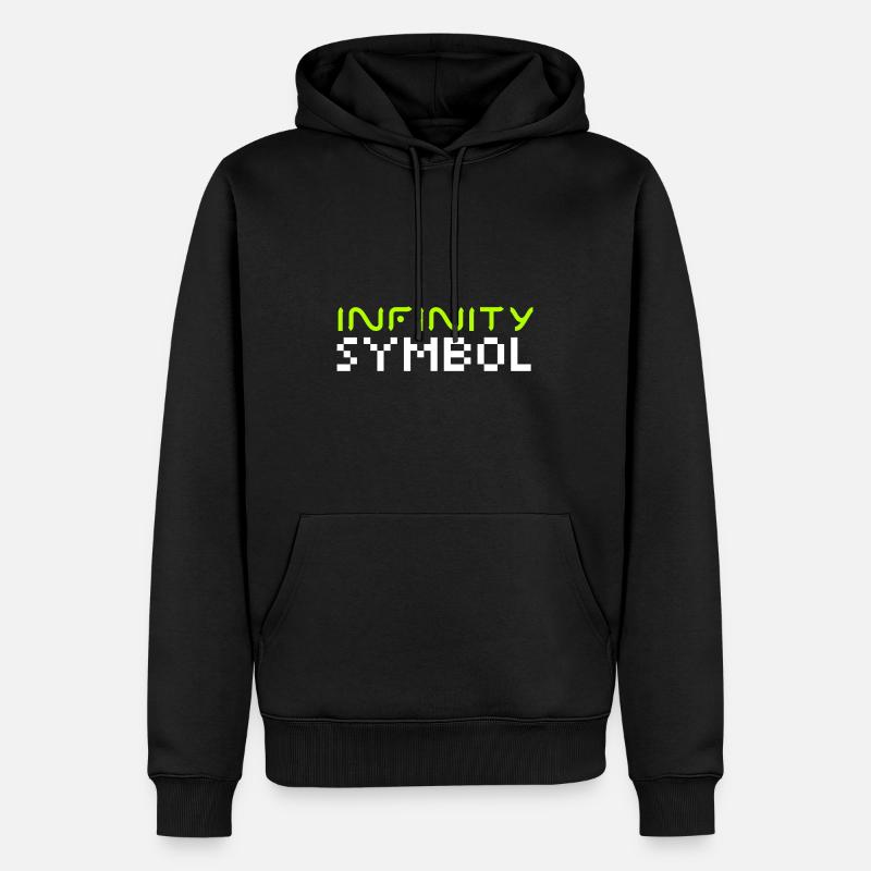 Symbole de l’infini - Sweat à capuche Premium bio Homme - noir