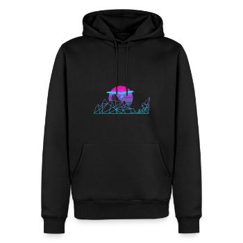 Hanggleiter Drachenflieger Deltasegler - Männer Premium Bio Hoodie - Schwarz - Vorne - Nico (187cm)