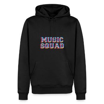 Groupe de musique Professeur de musique Musicien - Sweat à capuche Premium bio Homme - noir - Devant - Nico (187cm)
