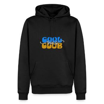 Cool Sons Club Groovy Retro Dad Mom Father's Day - Men’s Premium Organic Hoodie - black - Front - Nico (187cm)