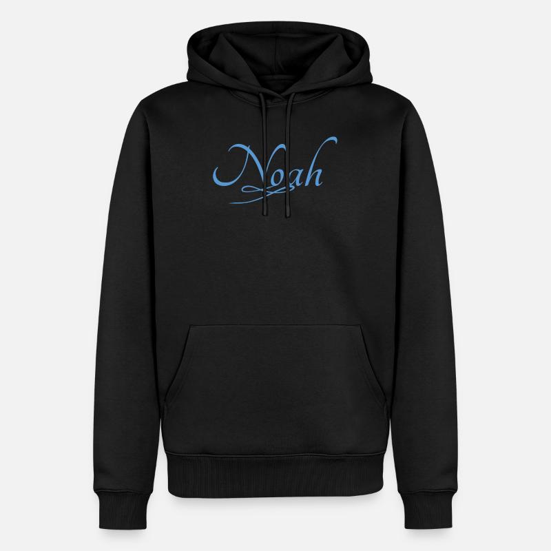 Noah - Männer Premium Bio Hoodie - Schwarz