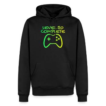 50. Geburtstag Level 50 Complete - Männer Premium Bio Hoodie - Schwarz - Vorne - Nico (187cm)