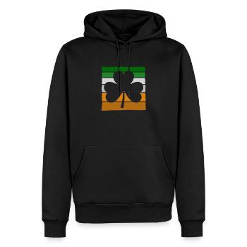 Kleeblatt St Patricks Day Irland - Männer Premium Bio Hoodie - Schwarz - Vorne - Nico (187cm)