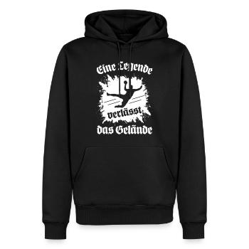 Handball Ruhestand Karriereende - Männer Premium Bio Hoodie - Schwarz - Vorne - Nico (187cm)