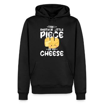 Take Another Little Piece Of My Cheese Kawaii Käse - Männer Premium Bio Hoodie - Schwarz - Vorne - Nico (187cm)