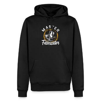 Master Fabricator Welding Graphic Tee Design - Männer Premium Bio Hoodie - Schwarz - Vorne - Nico (187cm)