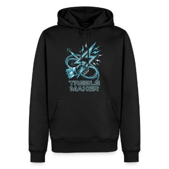 Créateur de Hauts Audio Digital Jeu de mots Musicien - Sweat à capuche Premium bio Homme - noir - Devant - Nico (187cm)