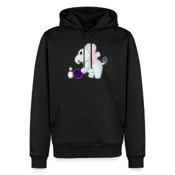 Elefant Bowling Bowlingkugel Pin - Männer Premium Bio Hoodie - Schwarz - Vorne - Nico (187cm)