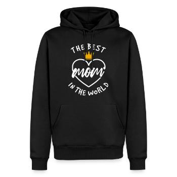 Die beste Mutter der Welt - Männer Premium Bio Hoodie - Schwarz - Vorne - Nico (187cm)
