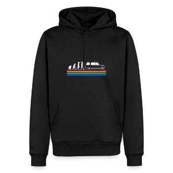 Bestattung Bestatter Evolution - Männer Premium Bio Hoodie - Schwarz - Vorne - Nico (187cm)