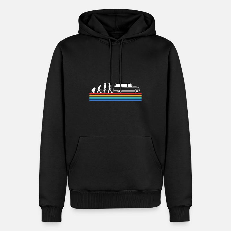 Bestattung Bestatter Evolution - Männer Premium Bio Hoodie - Schwarz