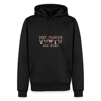 Meilleur papa Frenchie de tous les temps Français Bulldog Papa - Sweat à capuche Premium bio Homme - noir - Devant - Nico (187cm)
