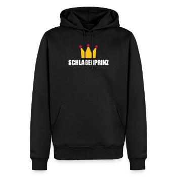 Schlagerprinz Schlagerparty Schlagermusik Geschenk - Männer Premium Bio Hoodie - Schwarz - Vorne - Nico (187cm)