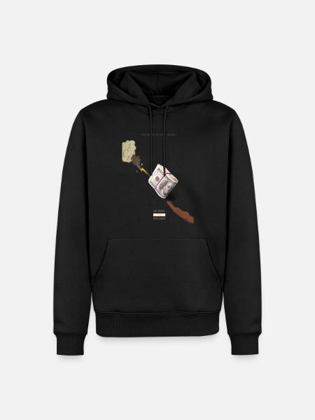 M A M - Sweat à capuche Premium bio Homme - noir