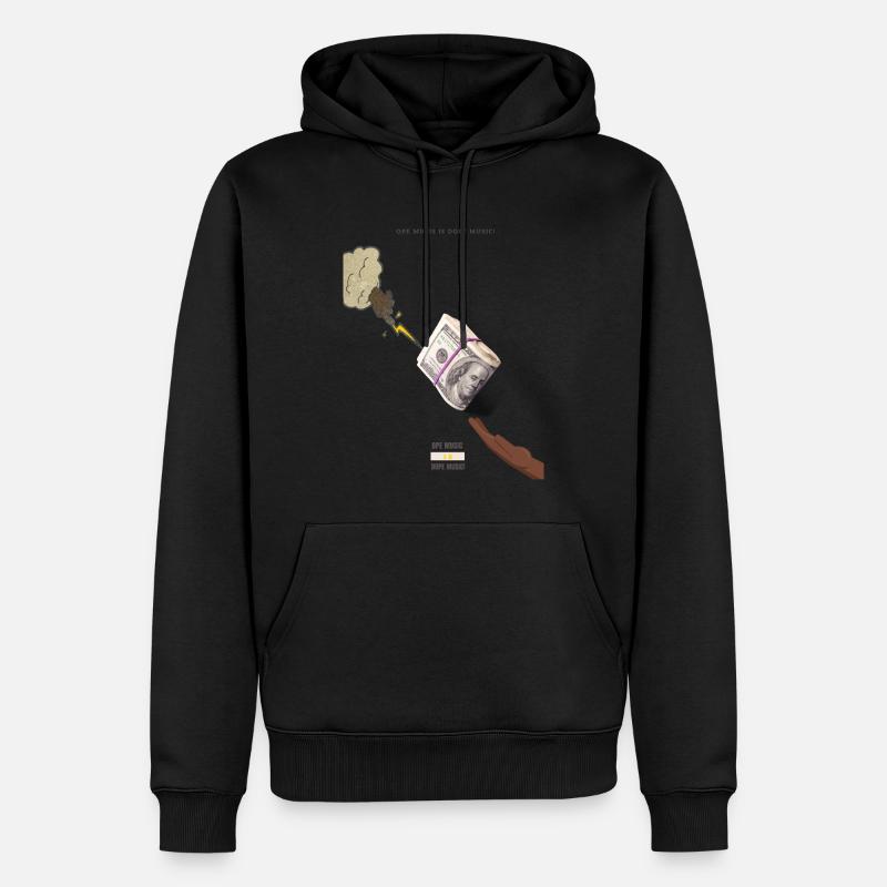 M A M - Sweat à capuche Premium bio Homme - noir