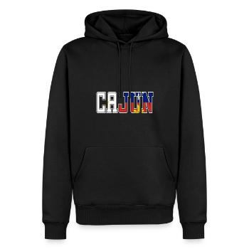 Cajun Pride Louisiane Racines Patriotique - Sweat à capuche Premium bio Homme - noir - Devant - Nico (187cm)