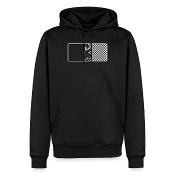 Ska sports league - ska musique rude garçon - Sweat à capuche Premium bio Homme - noir - Devant - Nico (187cm)