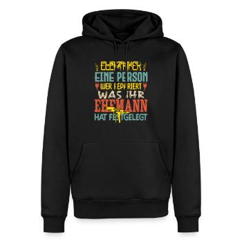 Elektriker-Geschenk Elektriker-Spaß - Männer Premium Bio Hoodie - Schwarz - Vorne - Nico (187cm)