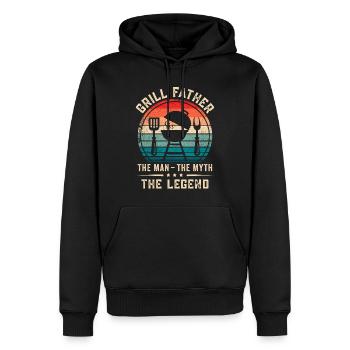 Grill Vater BBQ Papa Griller - Männer Premium Bio Hoodie - Schwarz - Vorne - Nico (187cm)