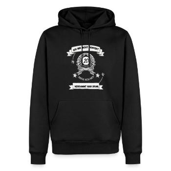 Ich bin nicht perfekt 20er Jahre Fun T-Shirt - Männer Premium Bio Hoodie - Schwarz - Vorne - Nico (187cm)