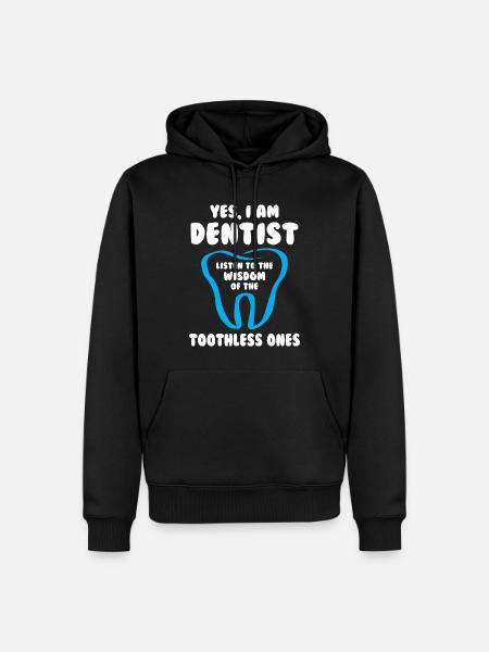 I am Dentist - Men’s Premium Organic Hoodie - black