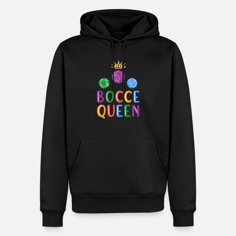 Boccia Boule Petanque - Männer Premium Bio Hoodie - Schwarz