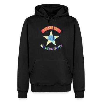 Neurodiversität Autimsus ADHD Legasthenie - Männer Premium Bio Hoodie - Schwarz - Vorne - Nico (187cm)