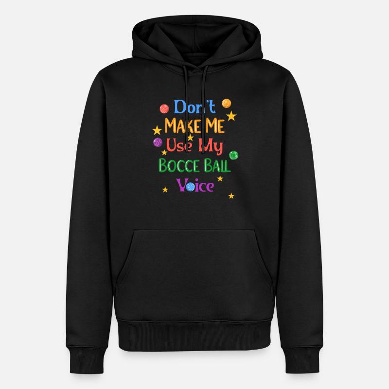 Boccia Boule Petanque - Männer Premium Bio Hoodie - Schwarz