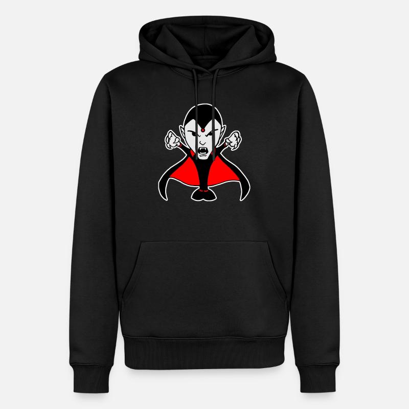 Vampir - Männer Premium Bio Hoodie - Schwarz
