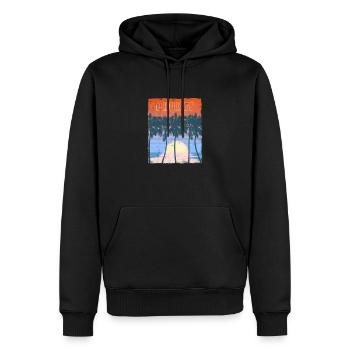 Retro Phuket Thailand Beach Vacation Souvenir - Men’s Premium Organic Hoodie - black - Front - Nico (187cm)