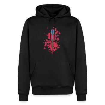 Darts Darts Player Darts Darts Disc - Sweat à capuche Premium bio Homme - noir - Devant - Nico (187cm)