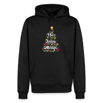 Mele Kalikimaka Hawaii Weihnachten Weihnachtsbaum - Männer Premium Bio Hoodie - Schwarz - Vorne - Nico (187cm)