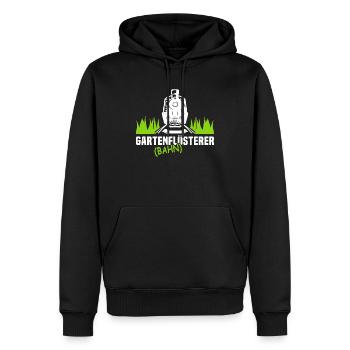 Gartenbahn Flüsterer Eisenbahn Garten Gartenbahner - Männer Premium Bio Hoodie - Schwarz - Vorne - Nico (187cm)