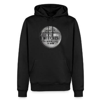 We Are The Granddaughters Of Witches Feminismus - Männer Premium Bio Hoodie - Schwarz - Vorne - Nico (187cm)