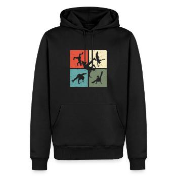 Breakdance BBoy BGirl Streetdance Breakdance - Sweat à capuche Premium bio Homme - noir - Devant - Nico (187cm)