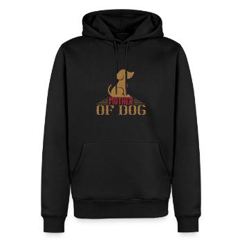 Mutter eines Hundes - Männer Premium Bio Hoodie - Schwarz - Vorne - Nico (187cm)