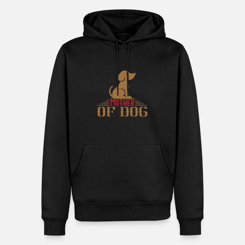 Mutter eines Hundes - Männer Premium Bio Hoodie - Schwarz