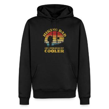 FUNNY HIKING DAD GIFT - Men’s Premium Organic Hoodie - black - Front - Nico (187cm)
