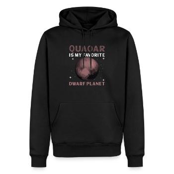 Quaoar Is My Favorite Dwarf Planet - Quaoar - Männer Premium Bio Hoodie - Schwarz - Vorne - Nico (187cm)