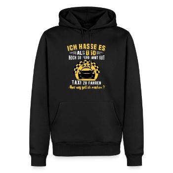 Taxifahrer Ü50 Geburtstag 50 Jahre Taxi Fahren - Männer Premium Bio Hoodie - Schwarz - Vorne - Nico (187cm)