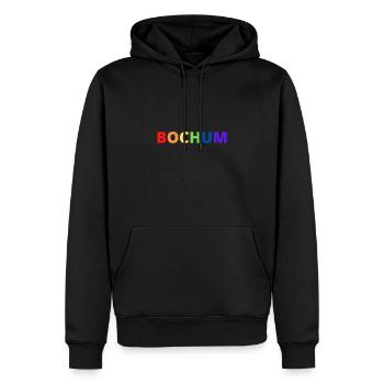 Bochum Ruhrgebiet Fussball Tradition - Männer Premium Bio Hoodie - Schwarz - Vorne - Nico (187cm)