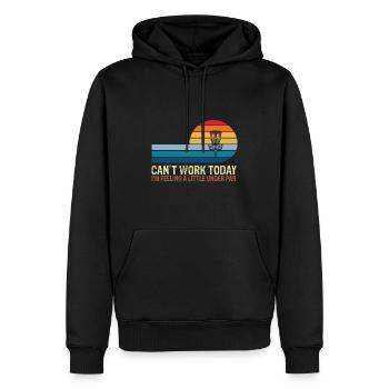 Disc Golf Trees Don't Care About Your Feelingss - Men’s Premium Organic Hoodie - black - Front - Nico (187cm)